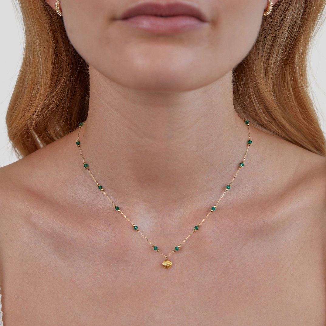 WW | Vergoldete Halskette mit Lagenlook Für Frauen