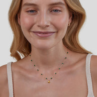 WW | Vergoldete Halskette mit Lagenlook Für Frauen