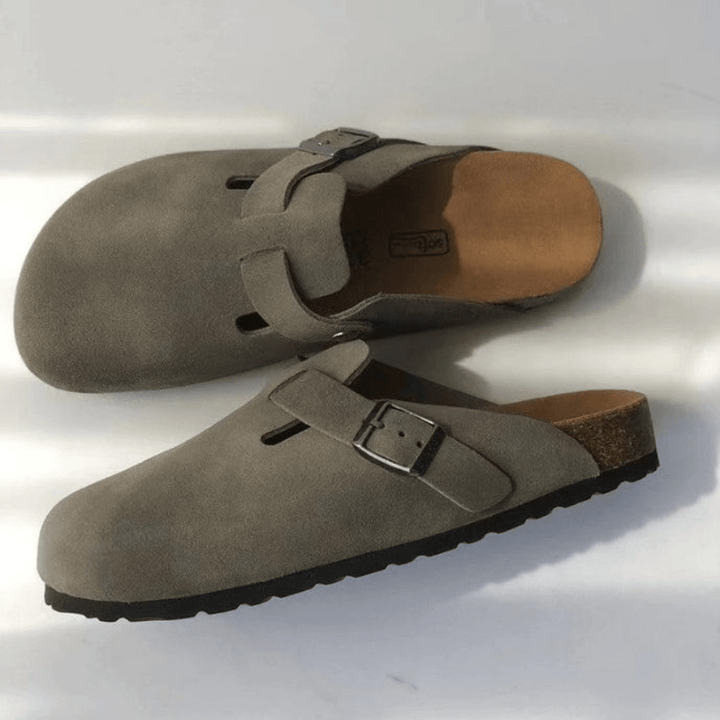W&W Mode | Premium Unisex Leder Boston Sandalen