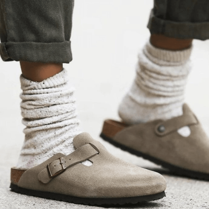 W&W Mode | Premium Unisex Leder Boston Sandalen