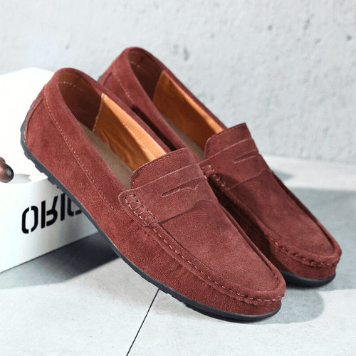 WW | Slipper Herren Klassische Loafer Herren Luxuriöse Verarbeitung Hochwertiges Wildleder