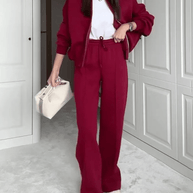 WW | Bequemer Trainingsanzug Damen Sportanzug Bequemes Zweiteiliges Kleidungssatz