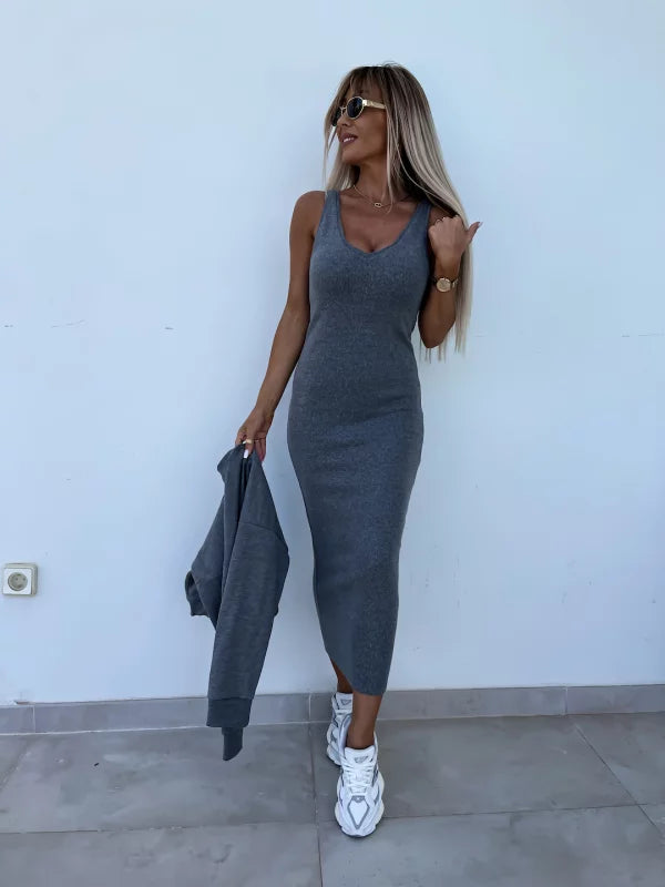 WW | Stilvolles Off Shoulder Crop Top und Midi Rock Set