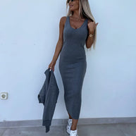 WW | Stilvolles Off Shoulder Crop Top und Midi Rock Set