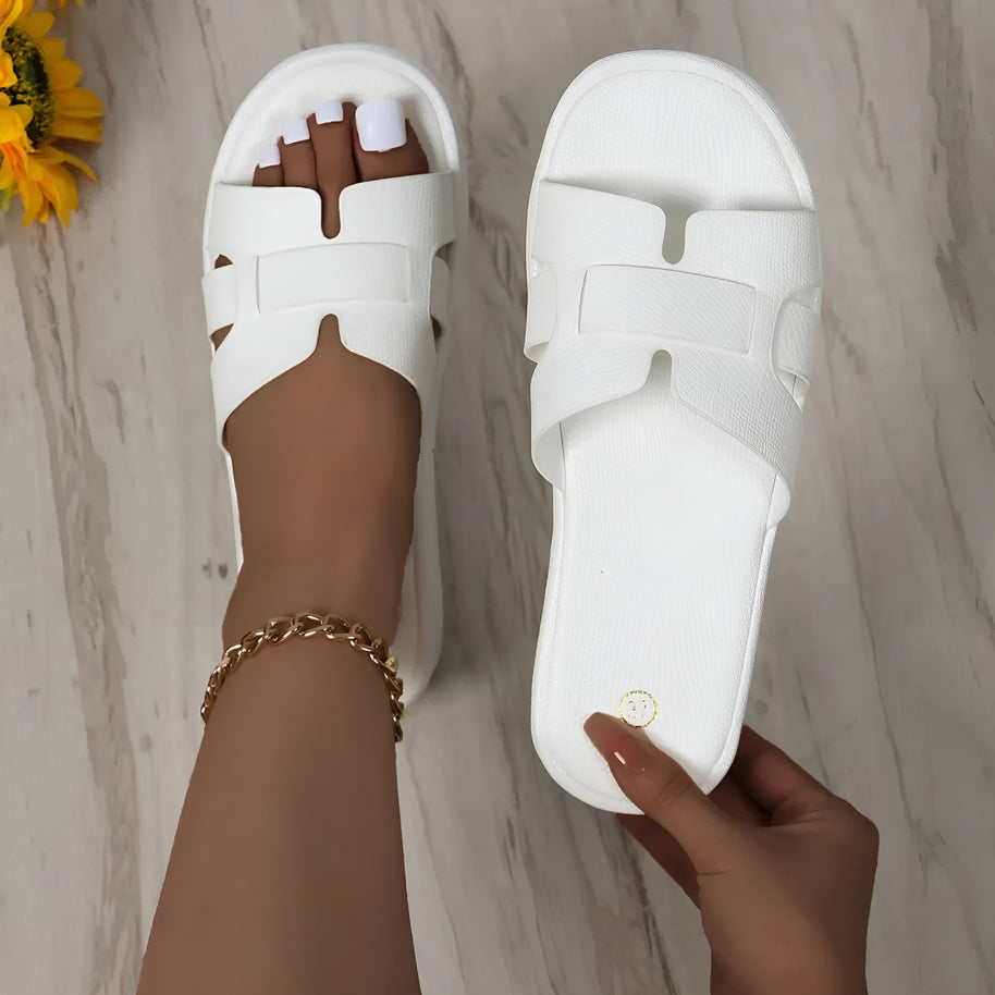 WW | Bequeme Flip Flops Sandalen mit Dickem Boden und Rutschfester