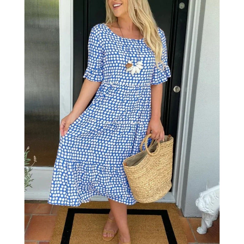 WW | Stijlvolle Sommerkleid Mit Punkten