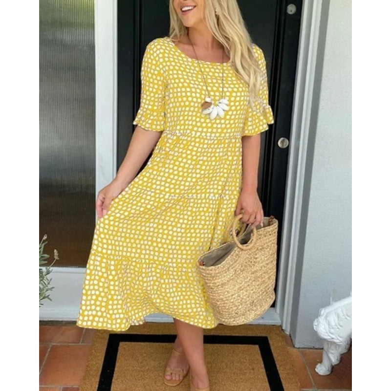 WW | Stijlvolle Sommerkleid Mit Punkten