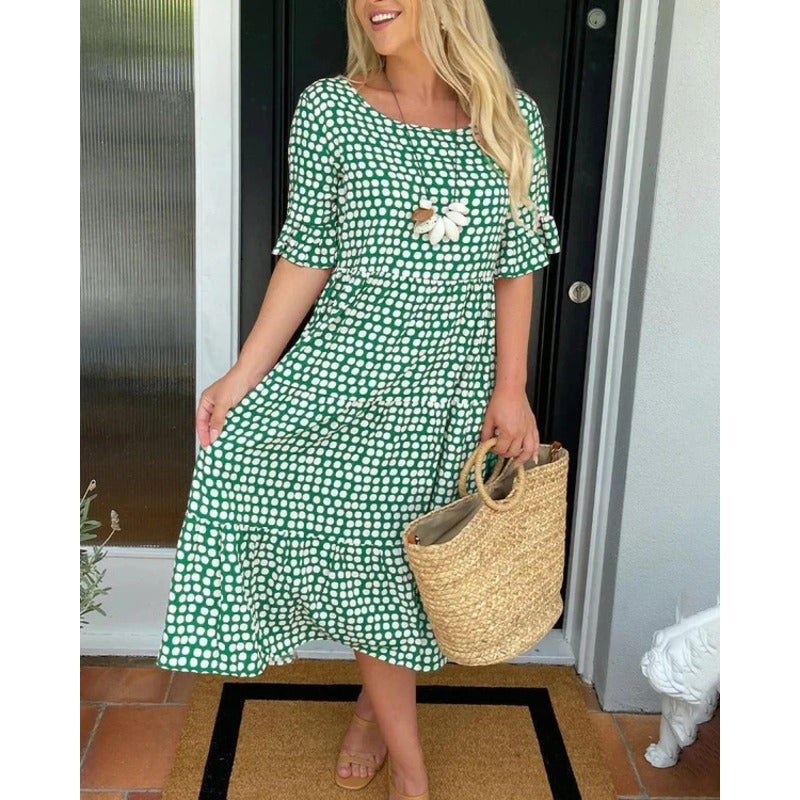 WW | Stijlvolle Sommerkleid Mit Punkten