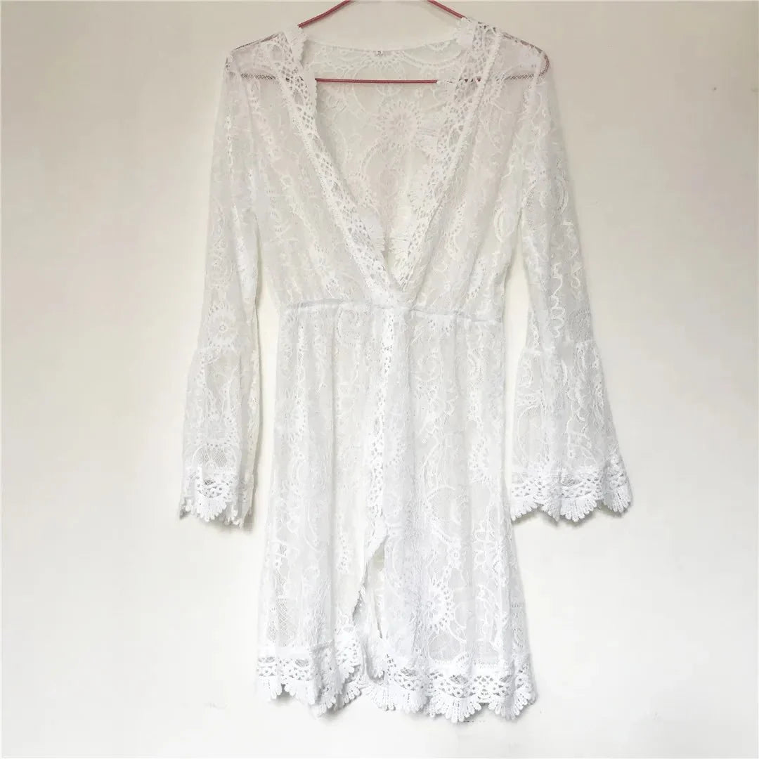 Boho-Strandkleid mit Blumenmuster