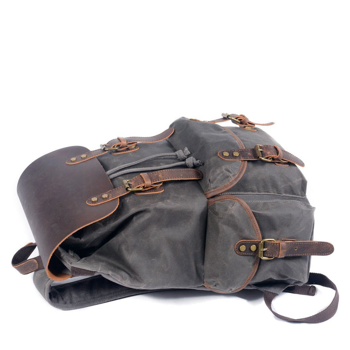 W&W Mode | Canvas Leder Rucksack - Nachhaltig und stilvoll für den täglichen Gebrauch