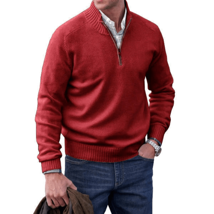 WW | Kaschmir Pullover Mit Reißverschluss Herren Pullover Jumper Weste