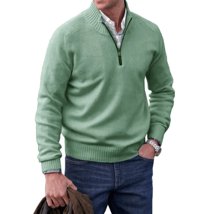 WW | Kaschmir Pullover Mit Reißverschluss Herren Pullover Jumper Weste
