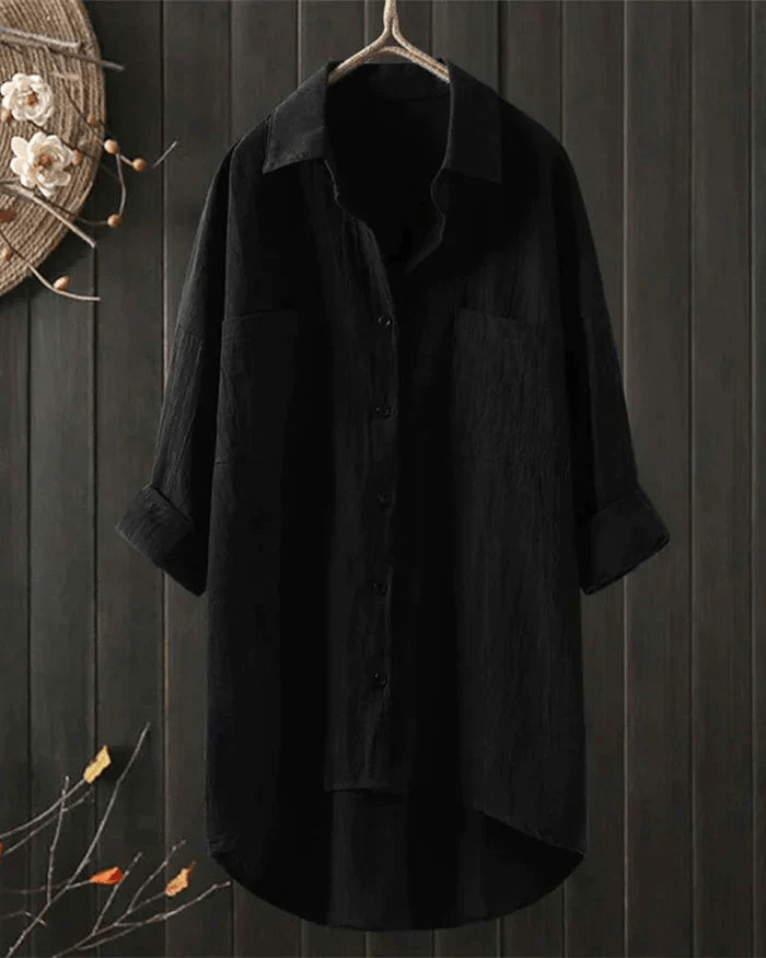 W&W Mode | Leinen Bluse Damen Hemd Top