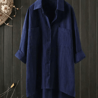 WW | Leinen Bluse Damen Hemd Top