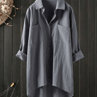 WW | Leinen Bluse Damen Hemd Top