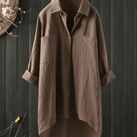WW | Leinen Bluse Damen Hemd Top