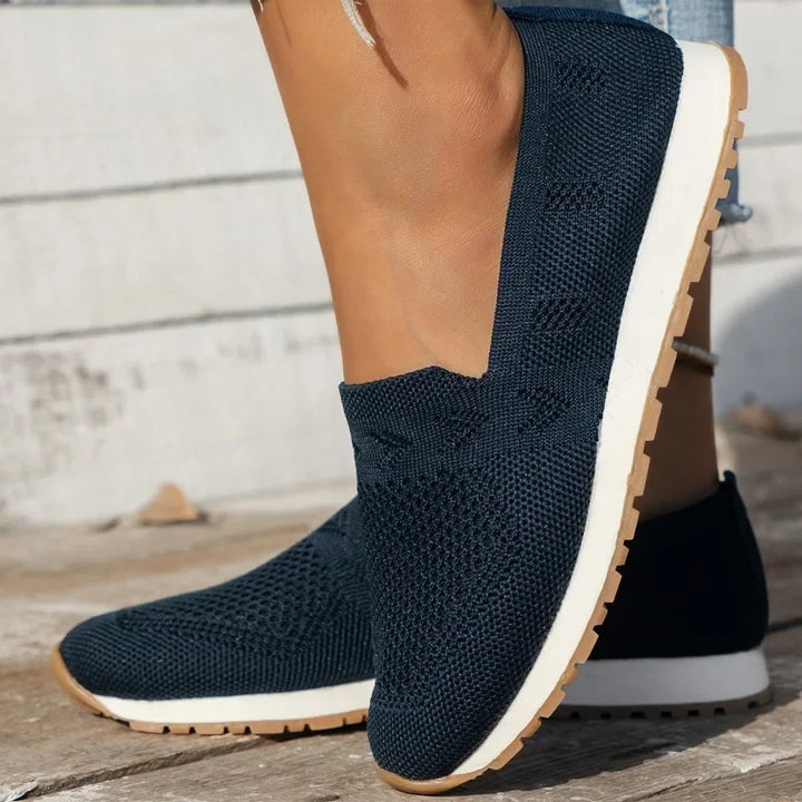 W&W Mode | Damen Sommerschuhe Bequeme Slip on Schuhe Mit Stützender Sohle
