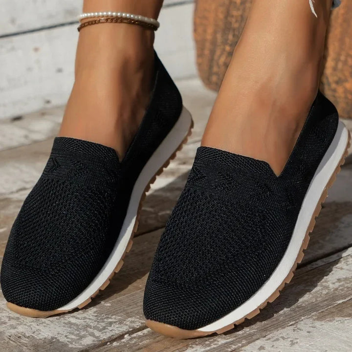 W&W Mode | Damen Sommerschuhe Bequeme Slip on Schuhe Mit Stützender Sohle