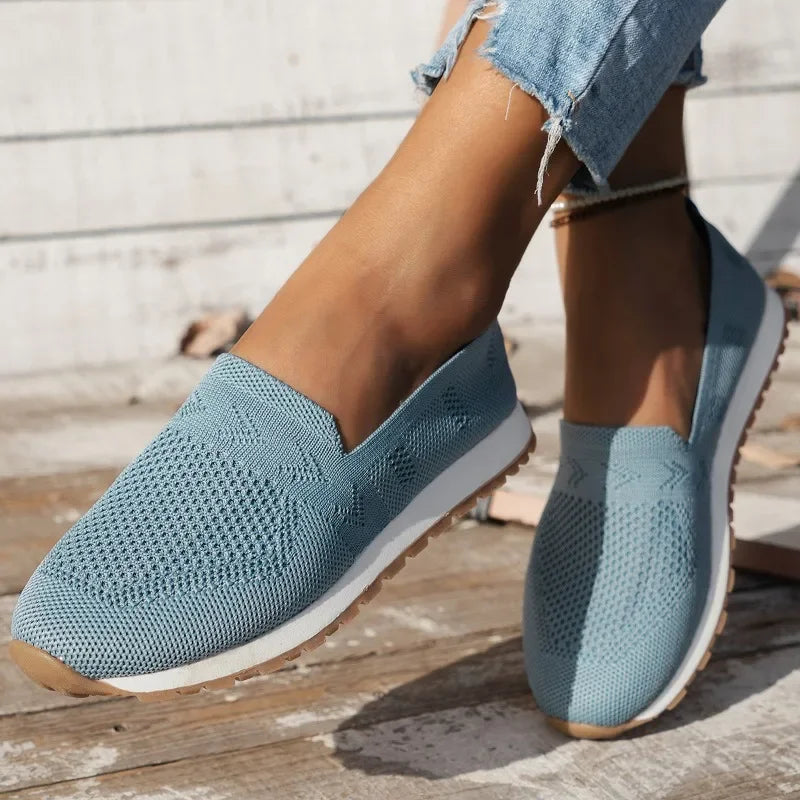 W&W Mode | Damen Sommerschuhe Bequeme Slip on Schuhe Mit Stützender Sohle