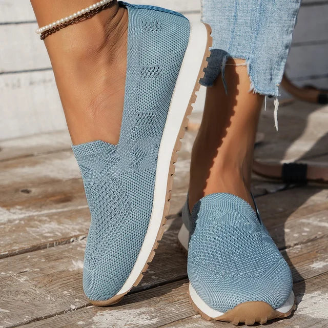 W&W Mode | Damen Sommerschuhe Bequeme Slip on Schuhe Mit Stützender Sohle