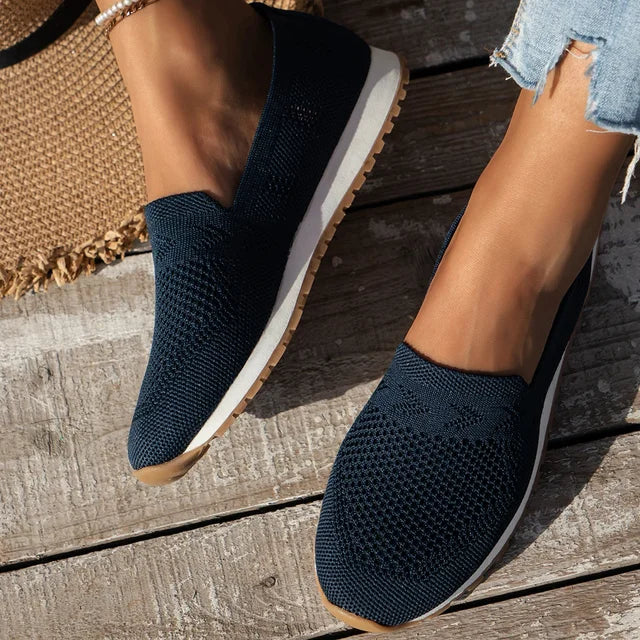 W&W Mode | Damen Sommerschuhe Bequeme Slip on Schuhe Mit Stützender Sohle