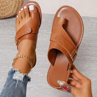 WW | Bequeme Leder Damen Sandalen