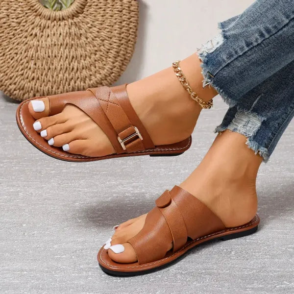 WW | Bequeme Leder Damen Sandalen