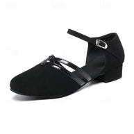 WW | Moderne Tanzschuhe für Damen - Schwarz - Hochwertiges Wildleder