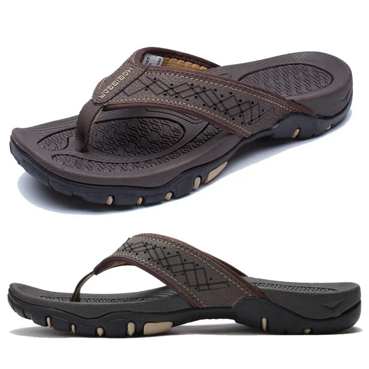 W&W Mode | Herren Schwarz Outdoor Sandalen Robust