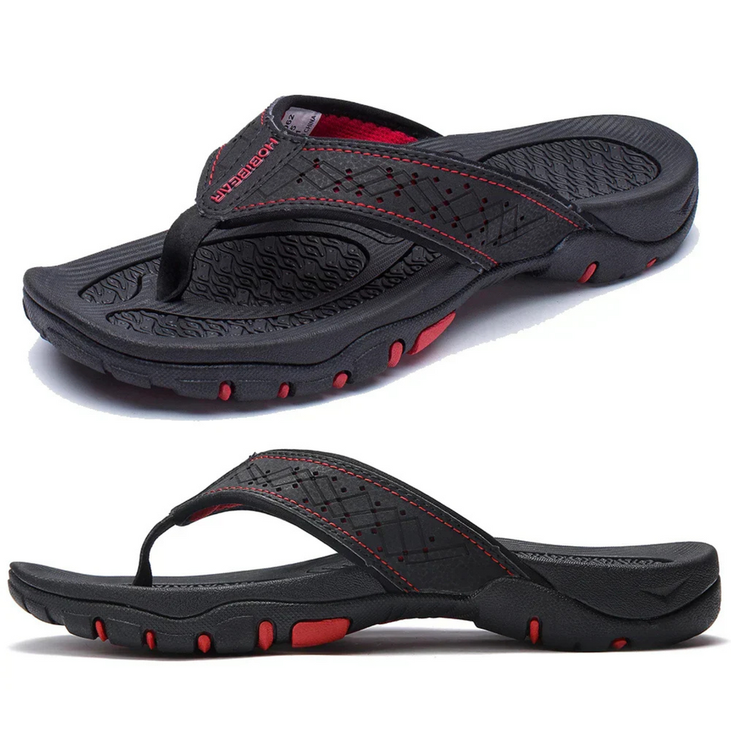 WW | Herren Schwarz Outdoor Sandalen Robust