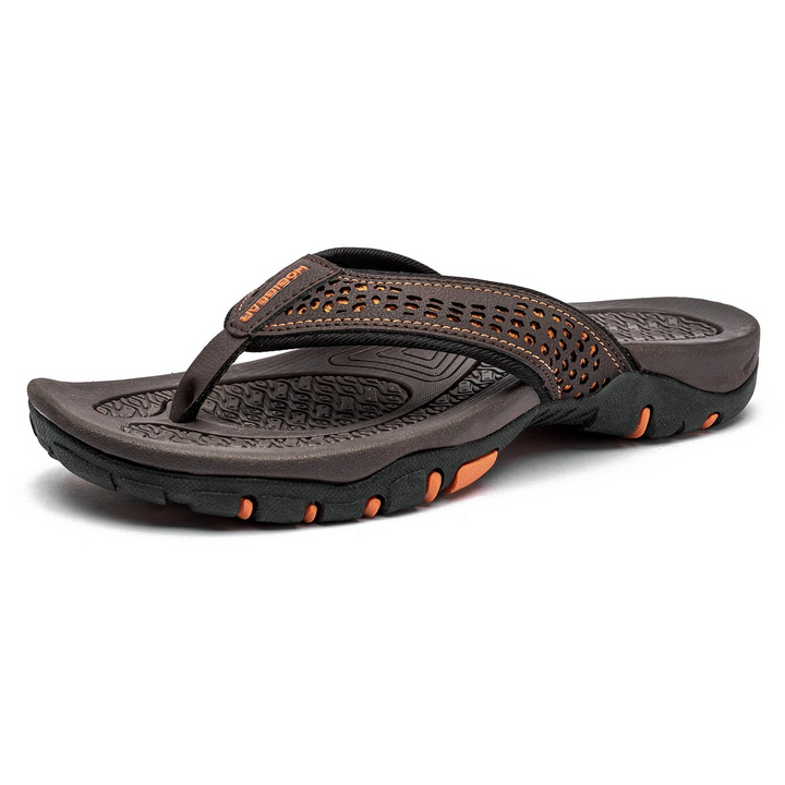 W&W Mode | Herren Schwarz Outdoor Sandalen Robust