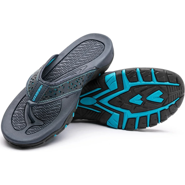 W&W Mode | Herren Schwarz Outdoor Sandalen Robust