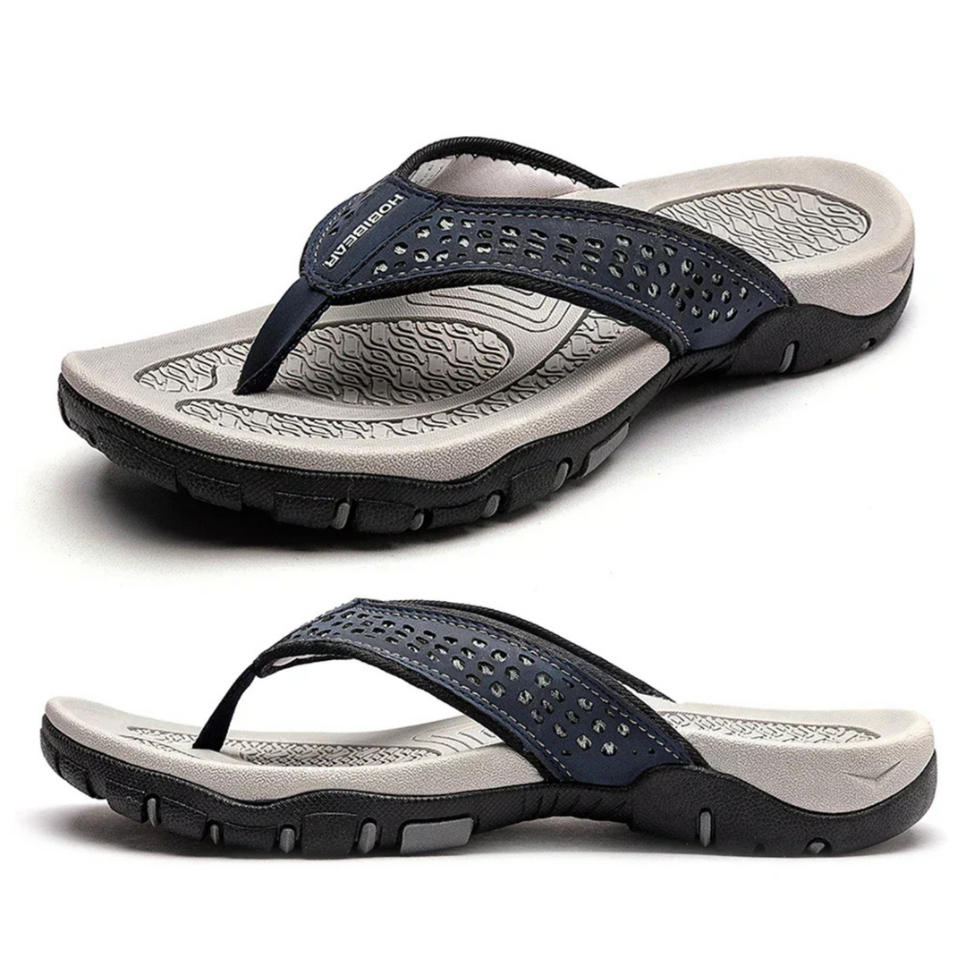 W&W Mode | Herren Schwarz Outdoor Sandalen Robust