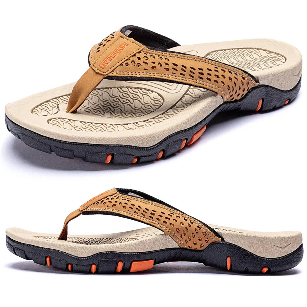W&W Mode | Herren Schwarz Outdoor Sandalen Robust