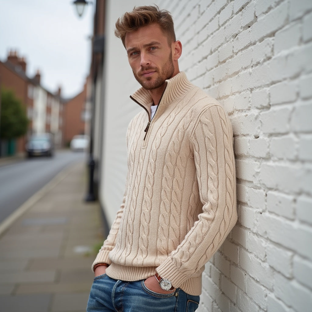 WW | Bequemer Baumwollpullover mit weichem Griff
