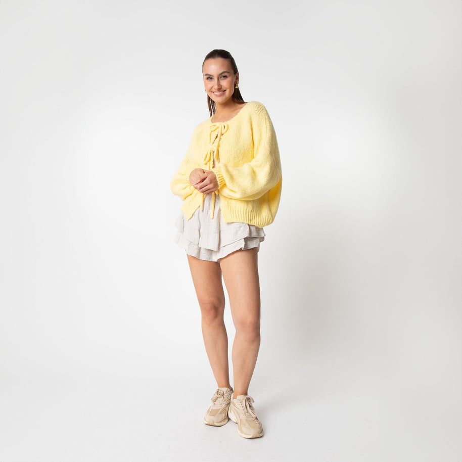 WW | Strickjacke Mit Schleifen