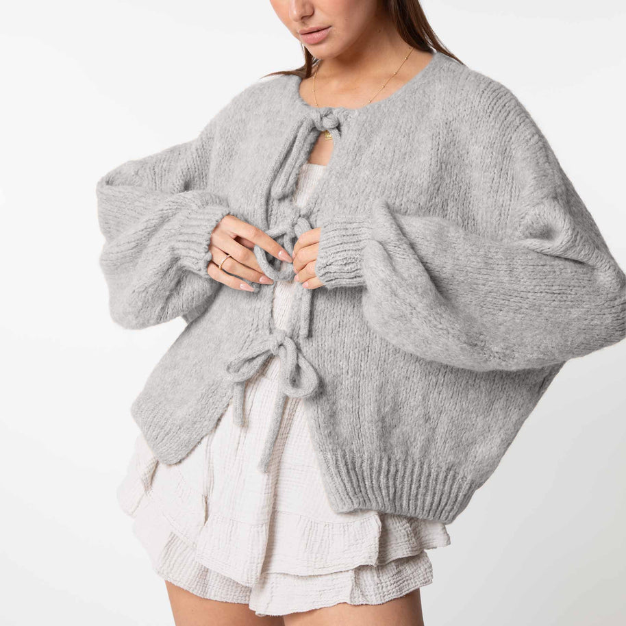 WW | Strickjacke Mit Schleifen