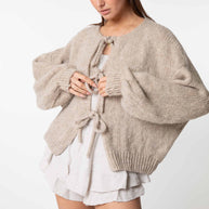 WW | Strickjacke Mit Schleifen