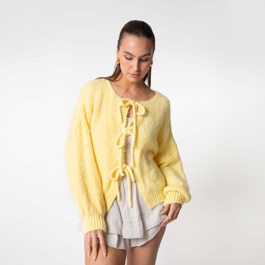 WW | Strickjacke Mit Schleifen