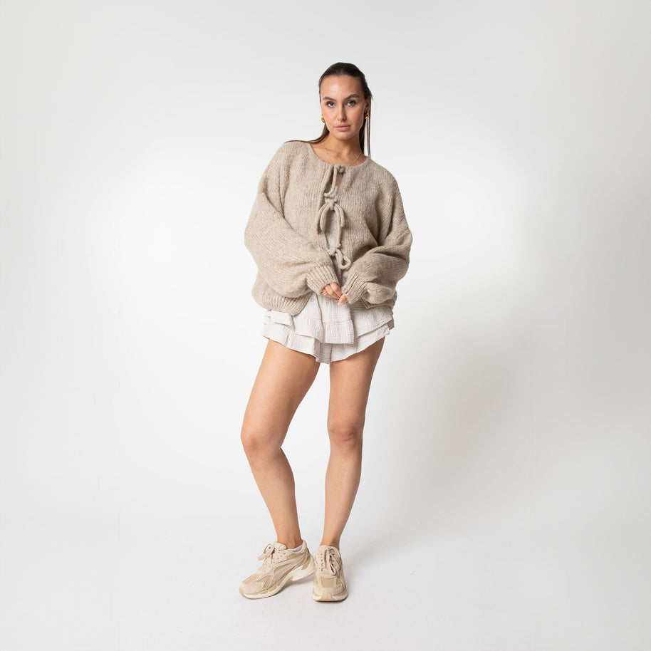 WW | Strickjacke Mit Schleifen