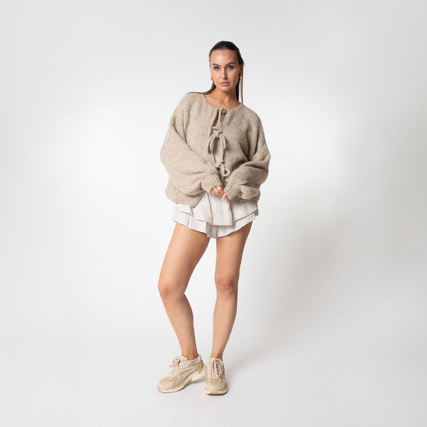 WW | Strickjacke Mit Schleifen