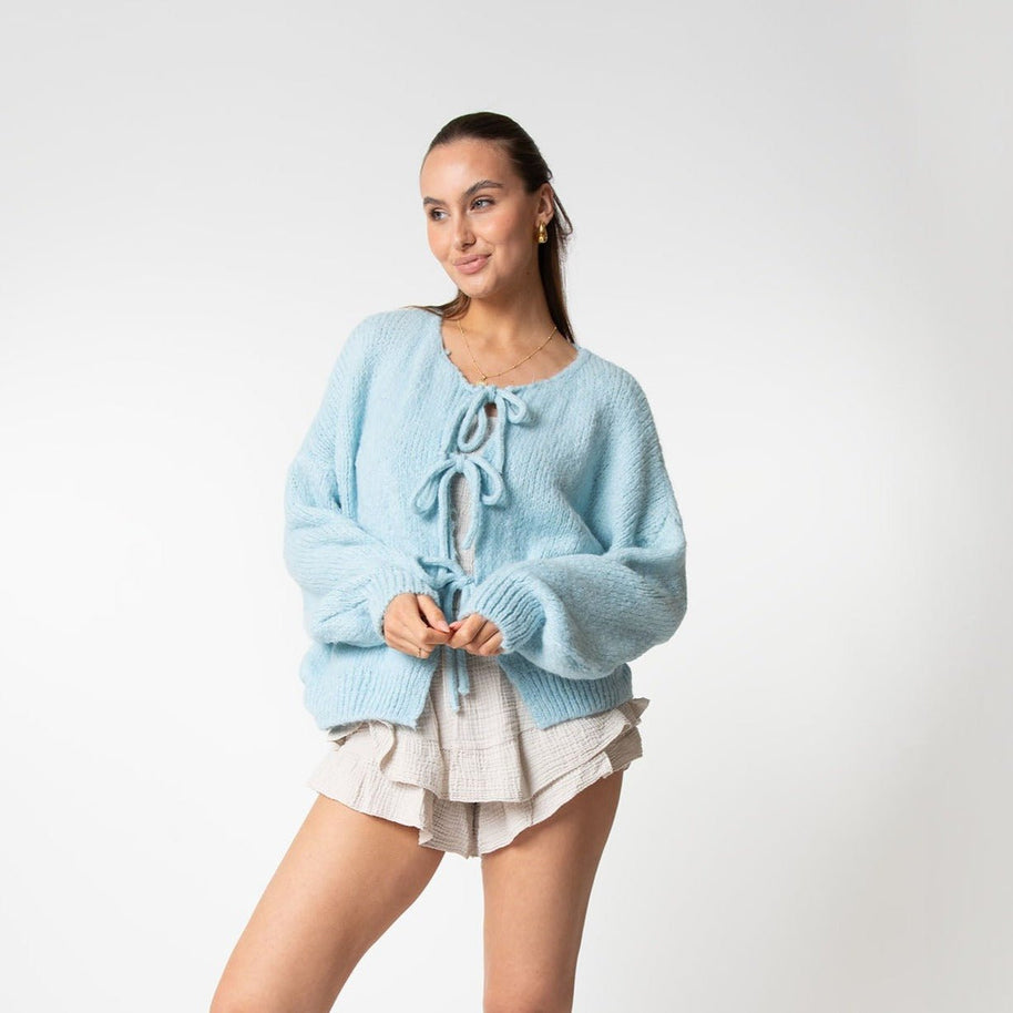 WW | Strickjacke Mit Schleifen