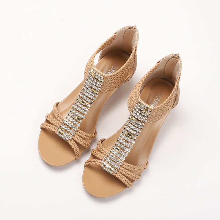 W&W Mode | Dames Boho-Keilsandalen