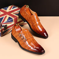 WW | Krokodilleder Elegante Schuhe Mit Dreifacher Schnalle