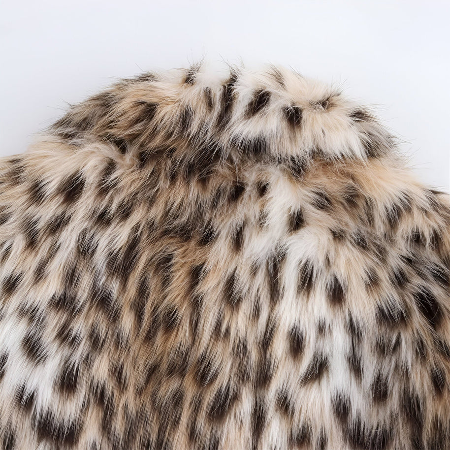 WW | Trendiger Leopard-Print Wintermantel