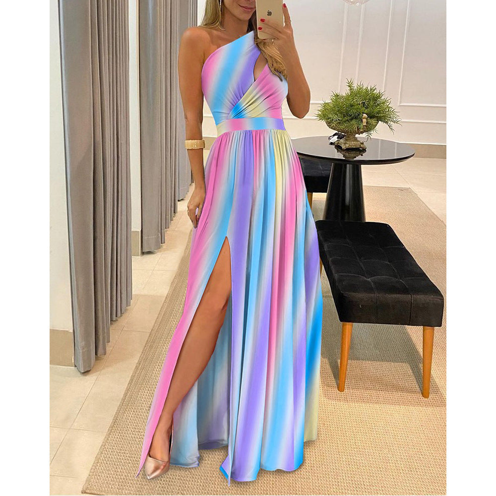 W&W Mode | Frühling/sommer Schulterfreies Kleid Für Frauen