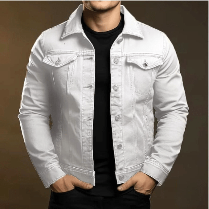 W&W Mode | Denim Jack Herren Stilvolle Jeansjacke Lässige & Trendige Looks