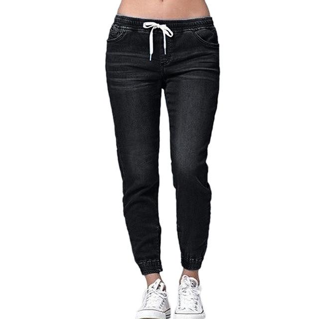 WW | Bleistift Weinlese High Waist Jeans Voll Länger Lockere Cowboy