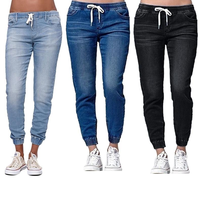 WW | Bleistift Weinlese High Waist Jeans Voll Länger Lockere Cowboy