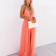 WW | Damen Party Maxikleid Stilvoll, Rückenfrei & Verführerisch